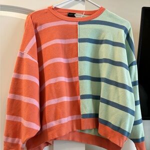 Piper and scoot striped multicolor sweater